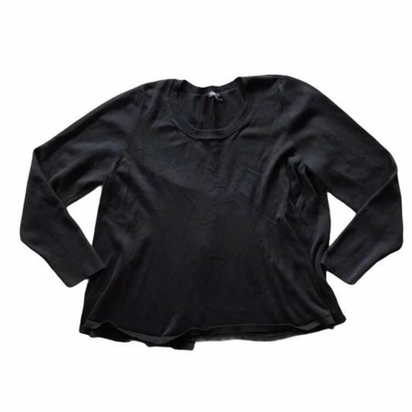 Eileen Fisher Sweaters - Eileen Fisher Black Silk Blend Flowy Sweater XL